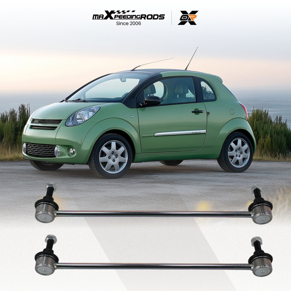 PAIR FRONT STABILISER ANTI ROLL BAR DROP LINKS compatible for CITROEN C2 C3 C4 DS3 compatible for PEUGEOT