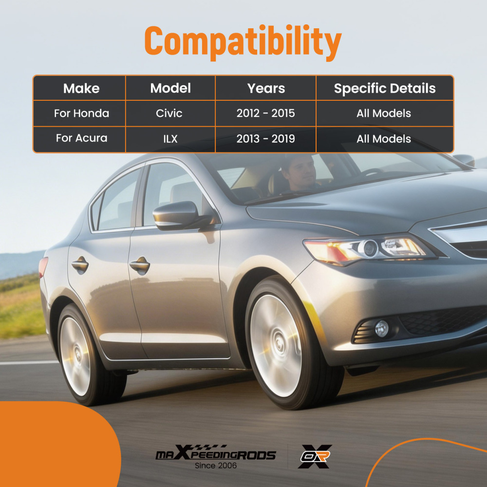 4pc Front Rear Sway Bar Links Set for 2012 2013 2014 2015 compatible for Honda Civic compatible for Acura ILX
