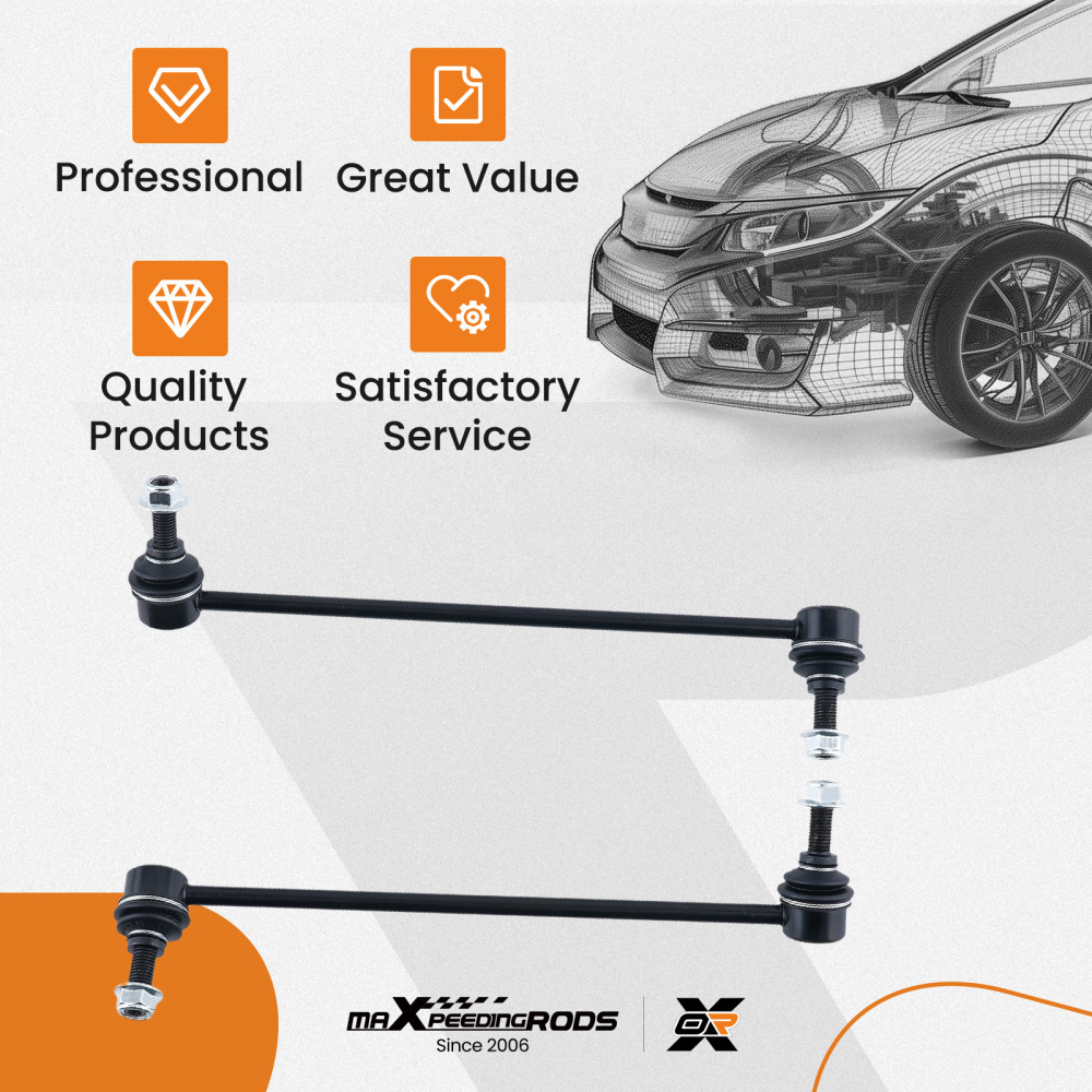 FRONT ANTI ROLL BAR STABILISER LINK compatible for MERCEDES-BENZ S204 W204 A207 C207 33485