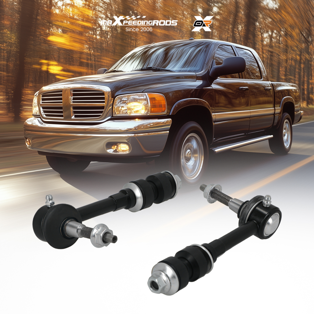 2x Front Stabilizer Sway Bar End Links For 2000 2001 compatible for Dodge Ram 1500 2500 3500