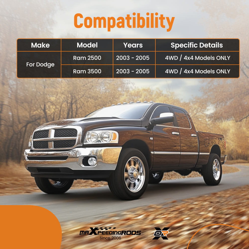 Front Sway Stabilizer Bar End Links compatible for Dodge Ram 2500 3500 4WD 2003 2004 2005