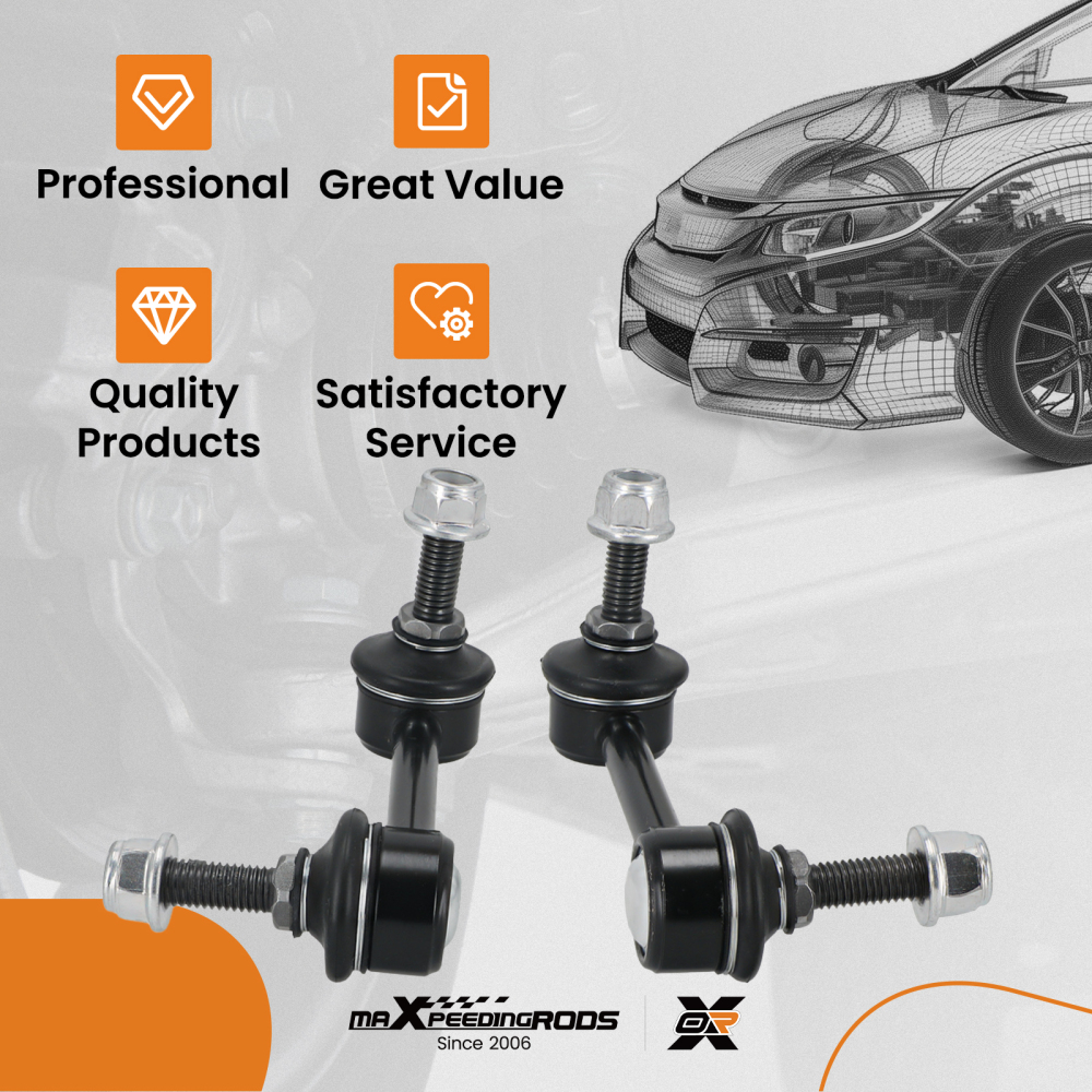 2x Front Sway Bars for 2011 - 2013 2014 2015 compatible for Jeep Grand Cherokee compatible for Dodge Durango