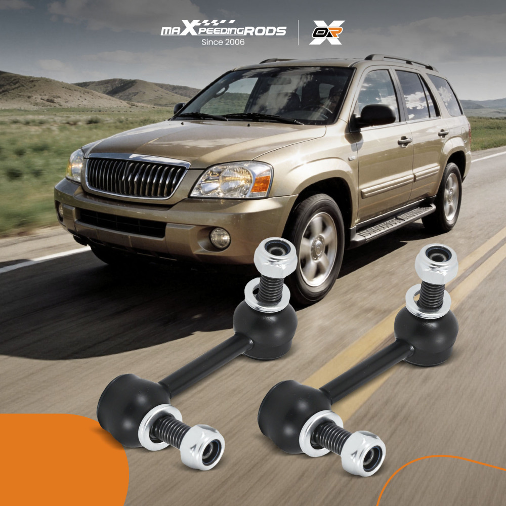 2x Front Sway Bar End Links Suspension for 2004-07 compatible for Chevy Trailblazer compatible for GMC Envoy