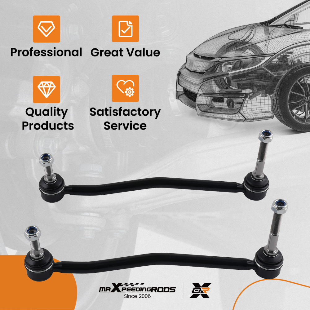 2x Front Stabilizer Bar Link compatible for Ford Excursion 2000-2005 F-250 F-450 K80274 4WD