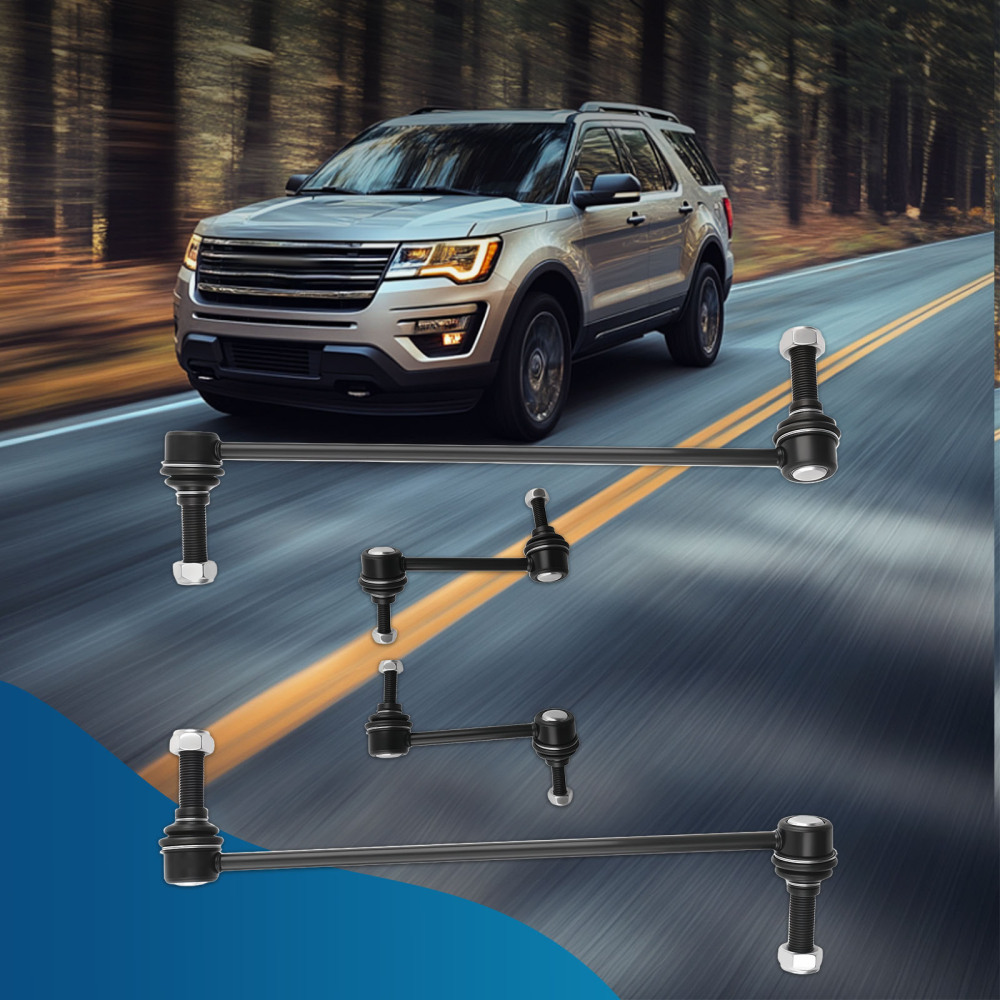 4x Suspension Stabilizer Bar Link compatible for Ford Explorer 2011-2018 K750616 Front rear