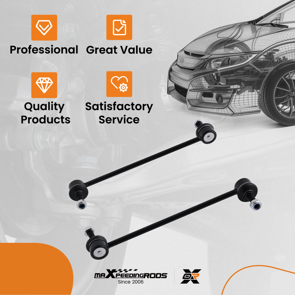 FRONT ANTI ROLL BAR DROP LINKS compatible for NISSAN MICRA III K12 NOTE E11 compatible for RENAULT CAPTUR