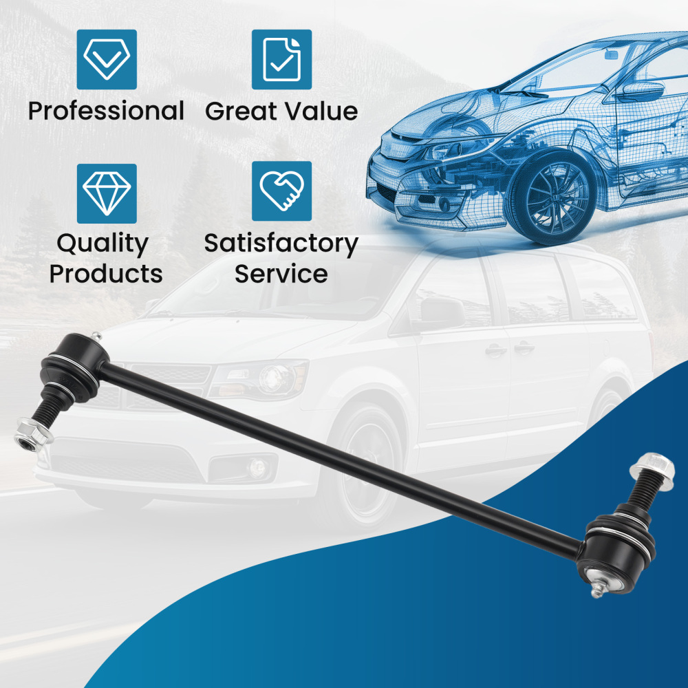 Front Left or Right Stabilizer Sway Bar Link compatible for Chrysler TownCountry 96-2016