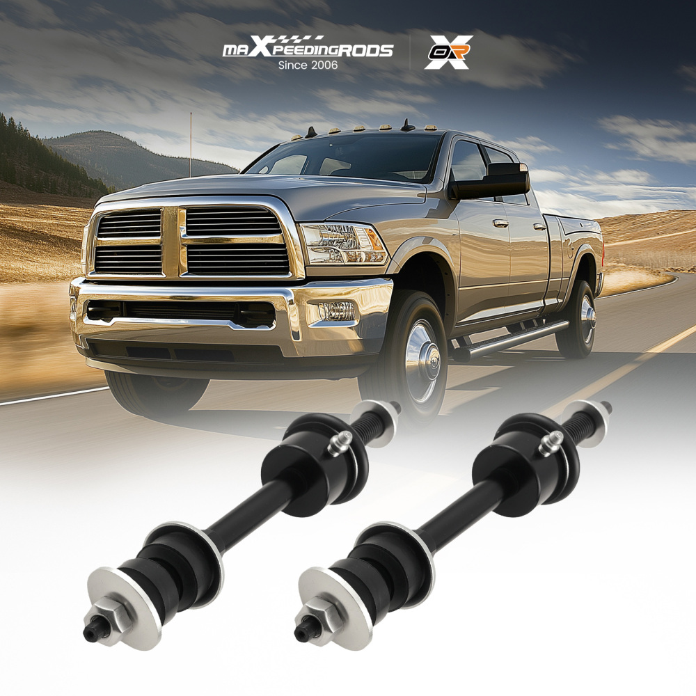 Pair (2) Front Sway Bar Links for 2002 - 2012 compatible for Dodge Ram 1500 2500 3500 RWD K7400