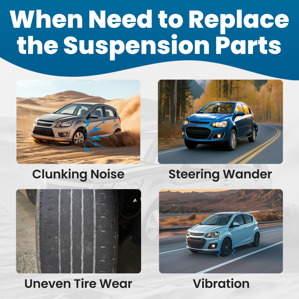 Pair Front Sway Bar Links Kit compatible for Chevrolet Sonic 2012 2013 2014-2020 K750630