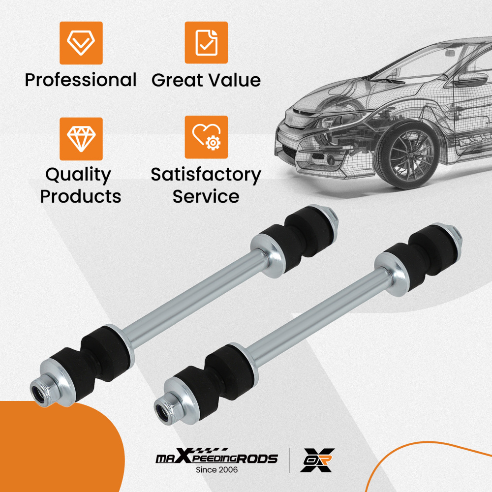 2x Front Stabilizer Sway Bar Links K80631 For 1999-2006 compatible for Chevy Silverado 1500