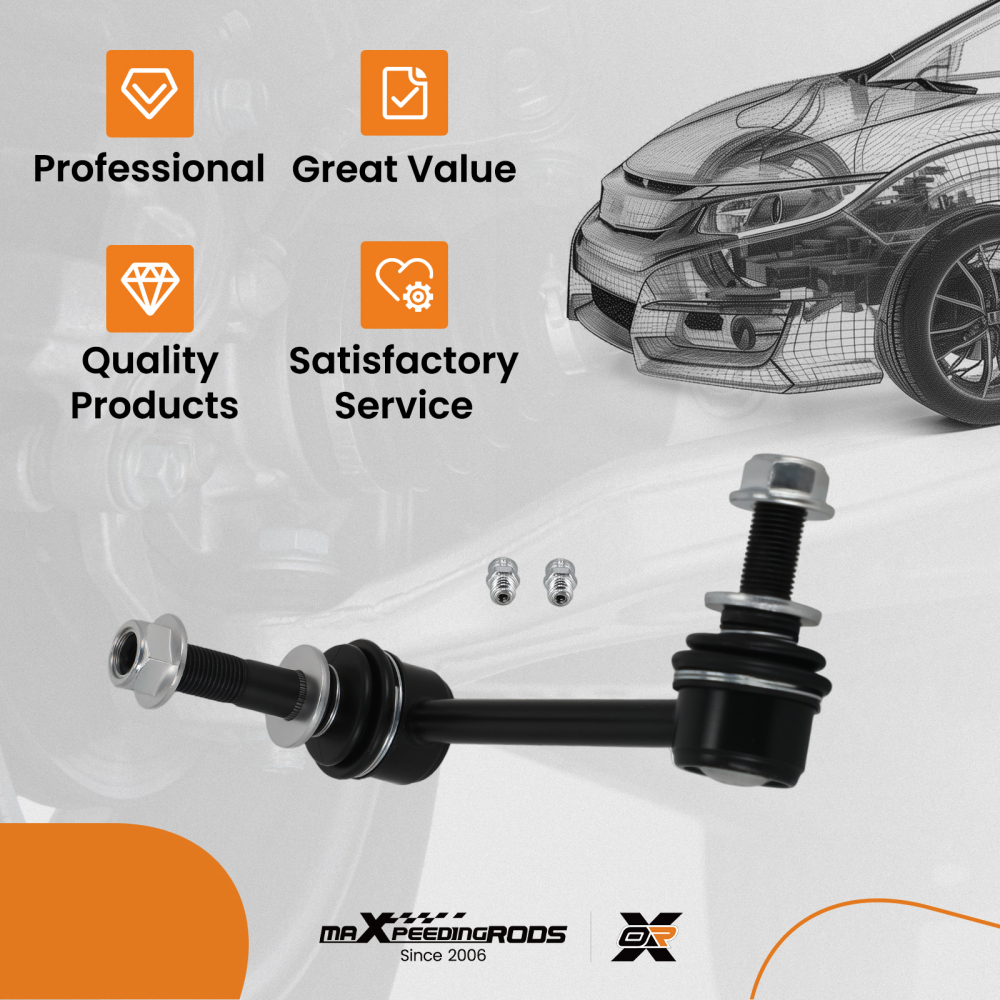 1pc Front Left Suspesnion Sway Bar End Link compatible for Toyota Tacoma 2005-2022 K80948