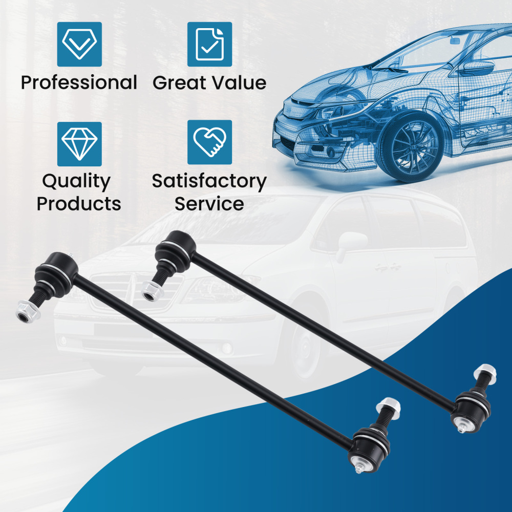 Front Left Right Stabilizer Sway Bar End Link compatible for Dodge Caravan 1996-2007 K7258