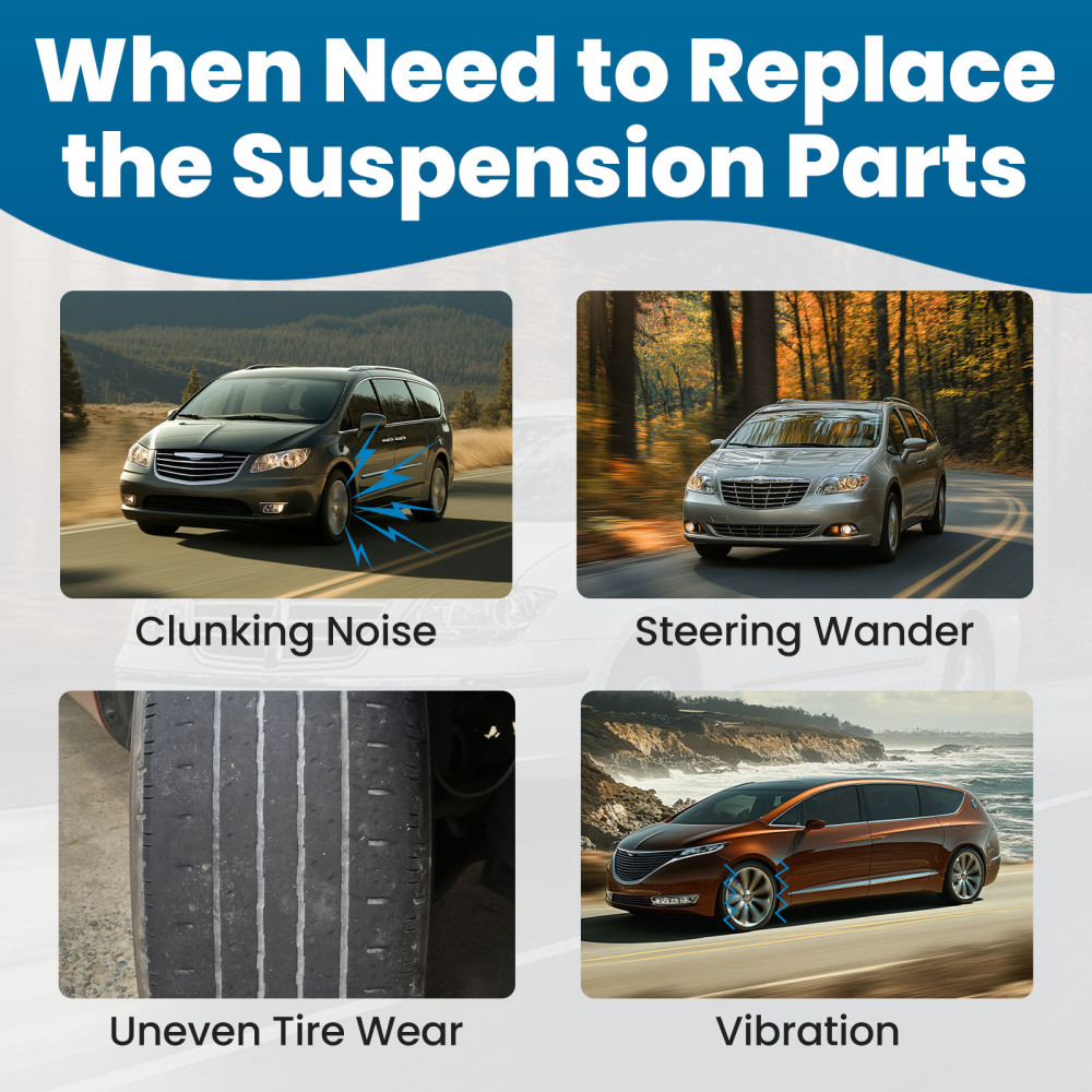 Front Left Right Stabilizer Sway Bar End Link compatible for Dodge Caravan 1996-2007 K7258