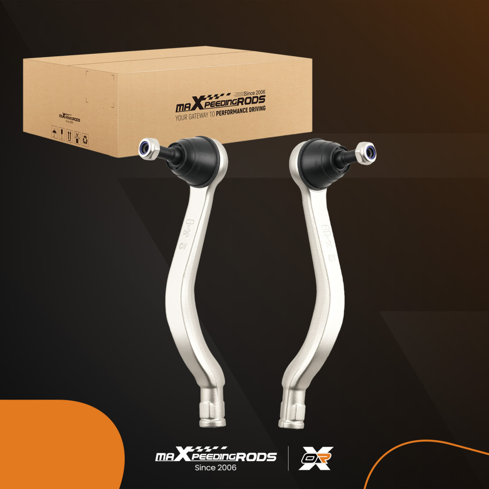 2X FRONT TRACK ROD ENDS TIE RODS compatible for DACIA DOKKER LODGY LOGAN SANDERO 6001550443