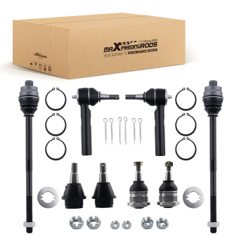 8x Front Upper Lower Ball Joints Tie Rods for 1999-2006 compatible for Silverado 1500 compatible for Escalade
