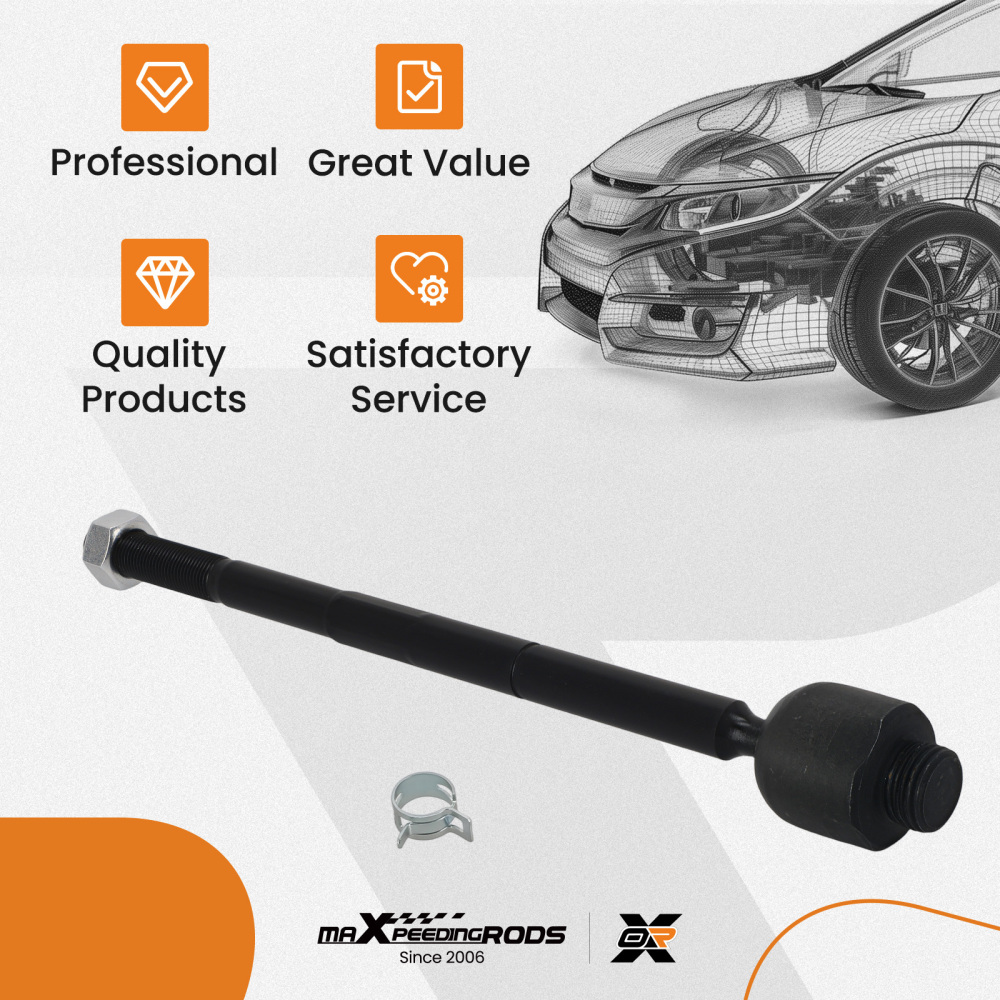 Front Inner Tie Rod for 2007 - 2013 compatible for Chevrolet Avalanche compatible for Cadillac Escalade EXT