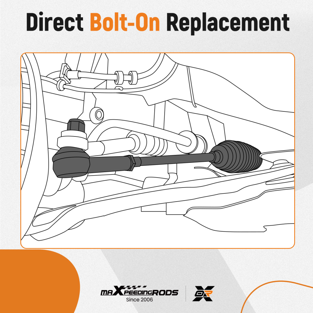 Front InnerOuter Tie Rod Ends for 2007-2013 compatible for Chevy Silverado Sierra 1500 compatible for Tahoe