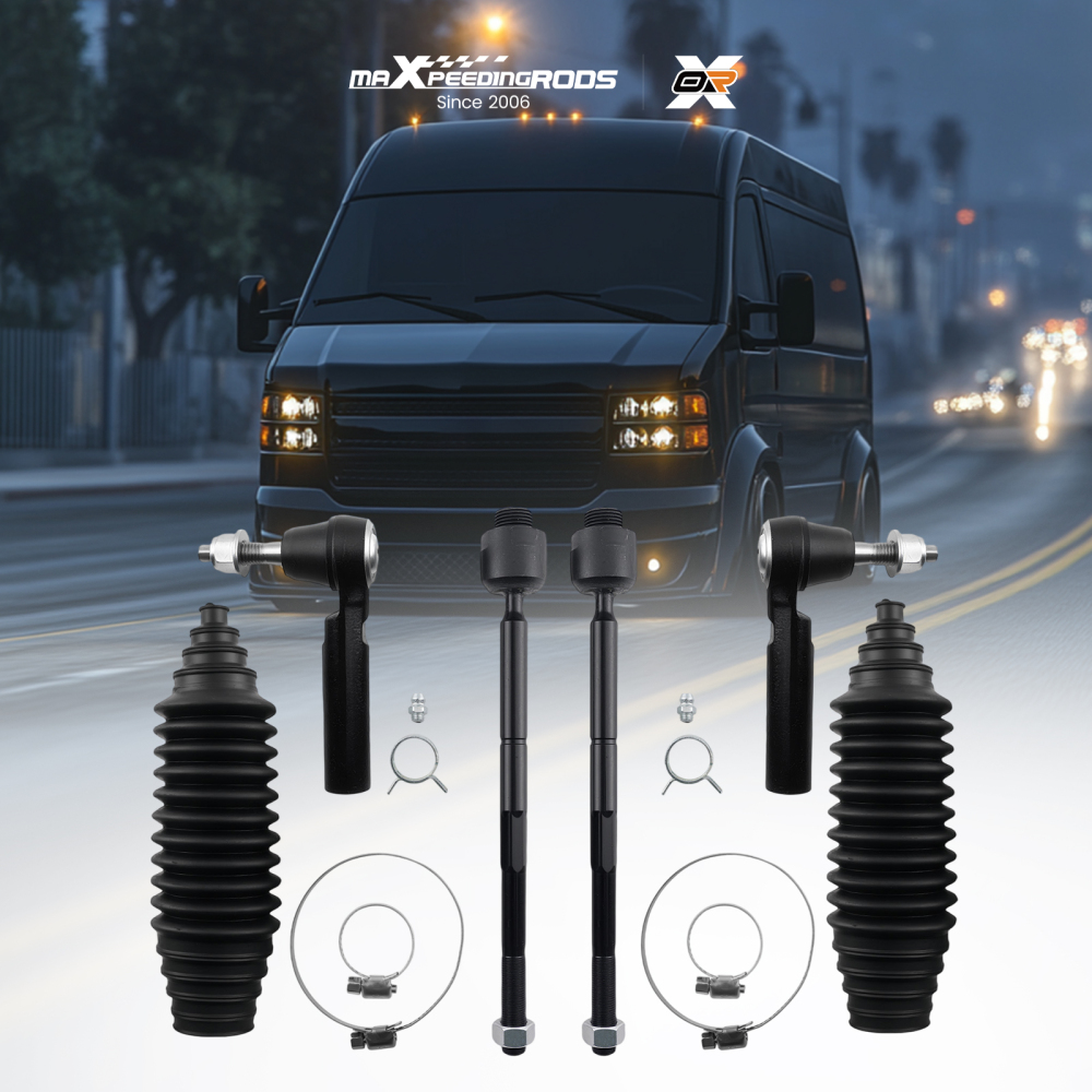Front InnerOuter Tie Rod Ends for 2007-2013 compatible for Chevy Silverado Sierra 1500 compatible for Tahoe