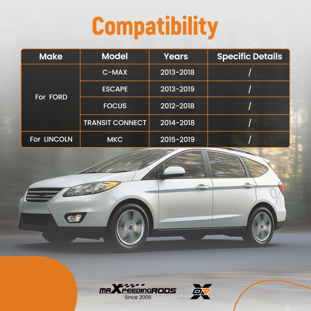 Front Left Right Outer Tie Rod compatible for Ford Escape/Focus 2013-2019 ES800954