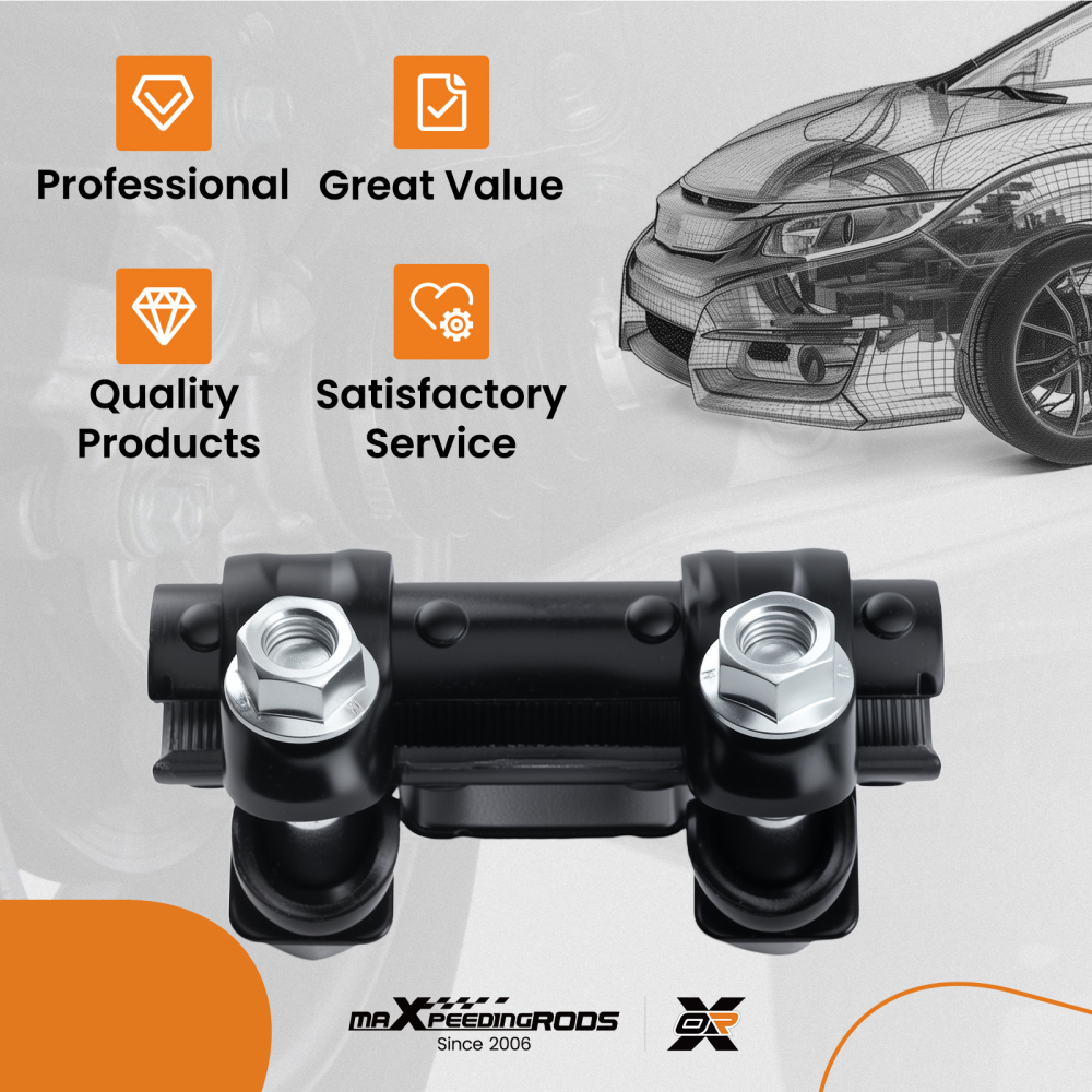 1x Front Right Tie Rod End Adjusting Sleeve compatible for Ford F-250 F-350 F-450 1999-2022