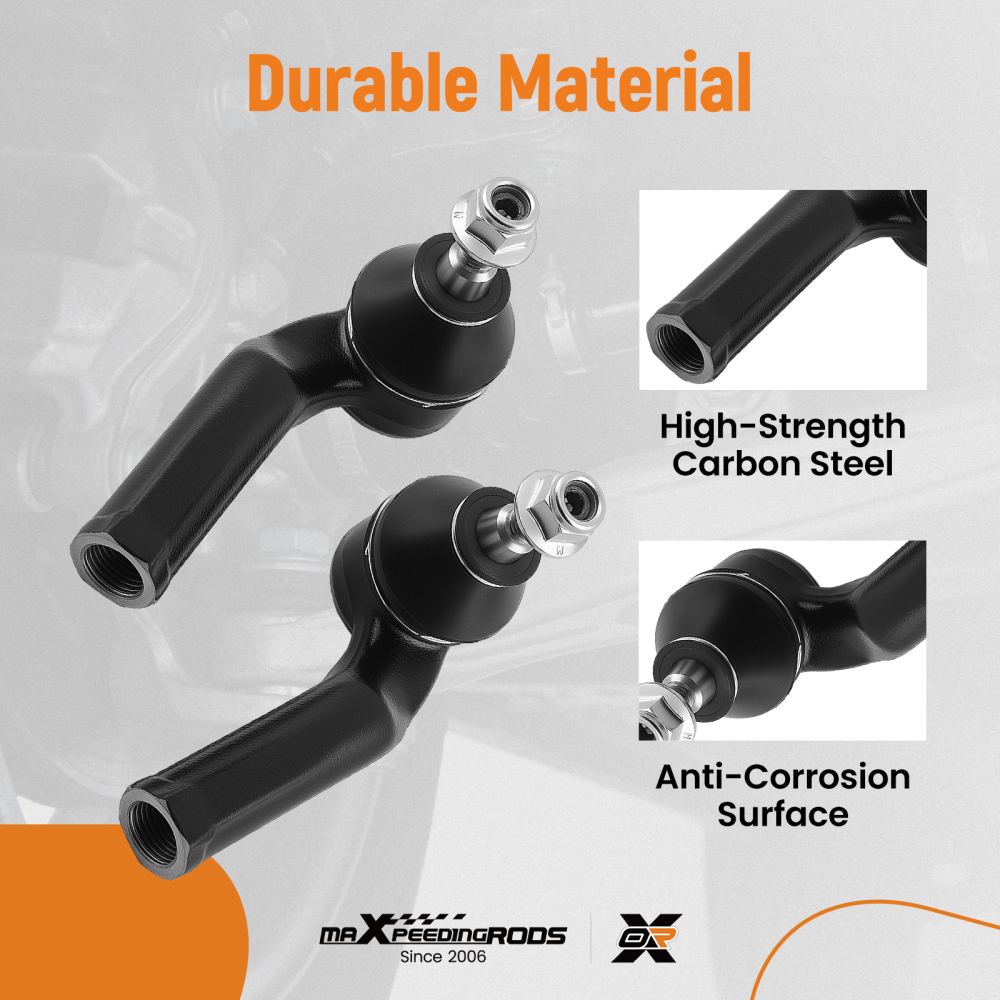 4Pc Front Tie Rod End compatible for Ford Focus Escape C-Max 2012-2018 Inner Outer Kit