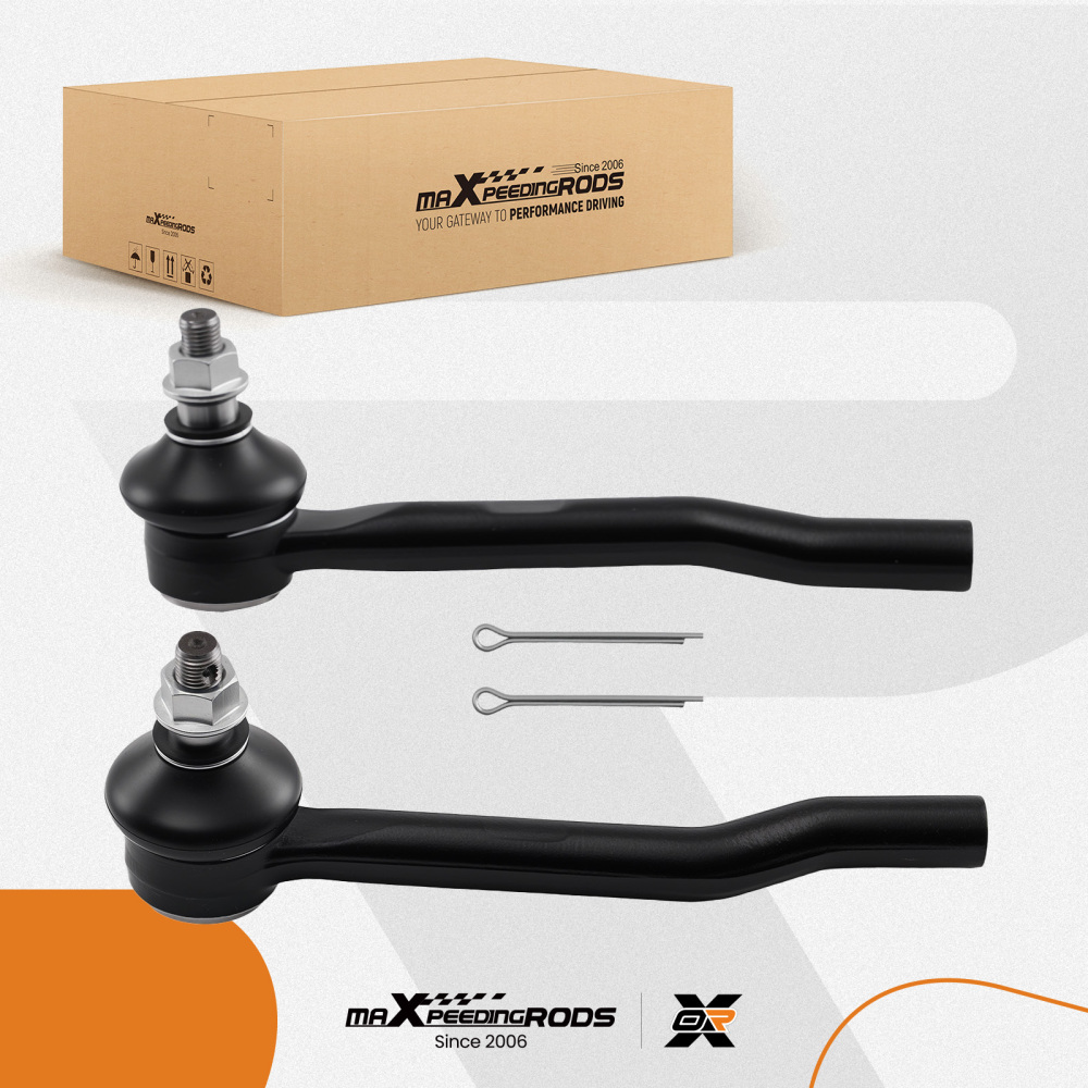 2x Front Outer Tie Rod Ends compatible for Honda Passport Pilot Ridgeline compatible for Acura MDX RHLH