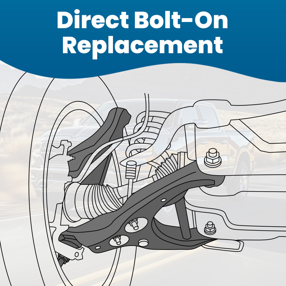 Front Outer Tie Rod End Link Assembly for 2013 2014 2015 2016 2017 2018 compatible for Ram 1500