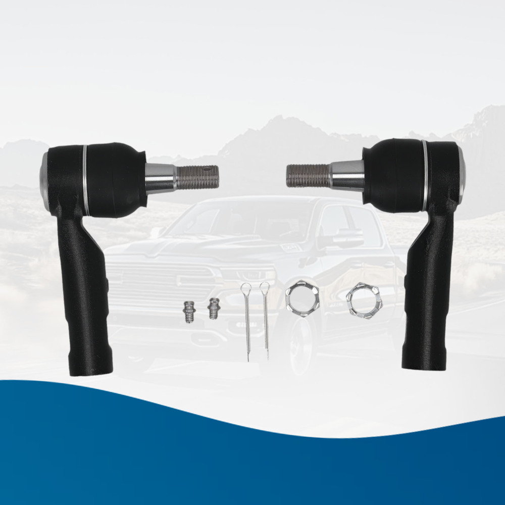 Front Outer Tie Rod End Link Assembly for 2013 2014 2015 2016 2017 2018 compatible for Ram 1500