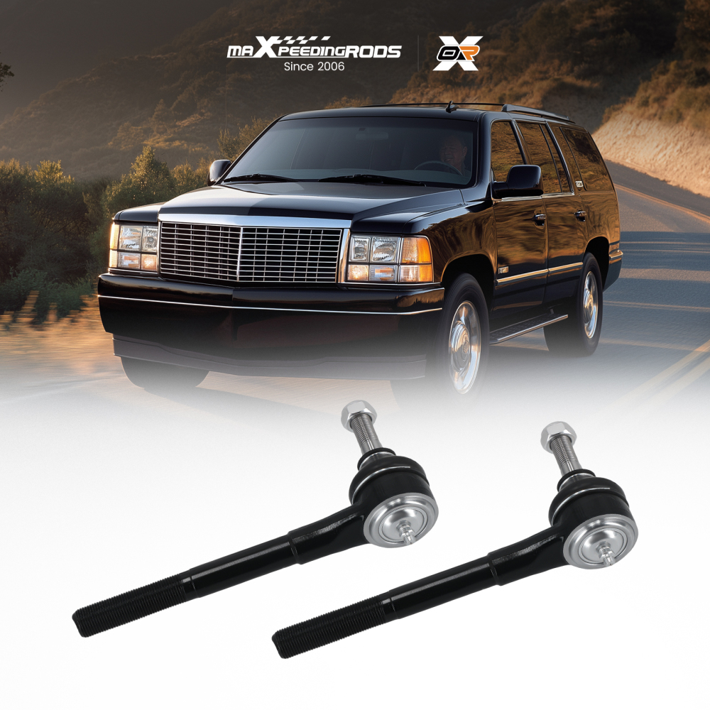 Front Outer Tie Rod Assembly compatible for Cadillac Escalade 99 - 2000 compatible for Chevy Tahoe 95-2000