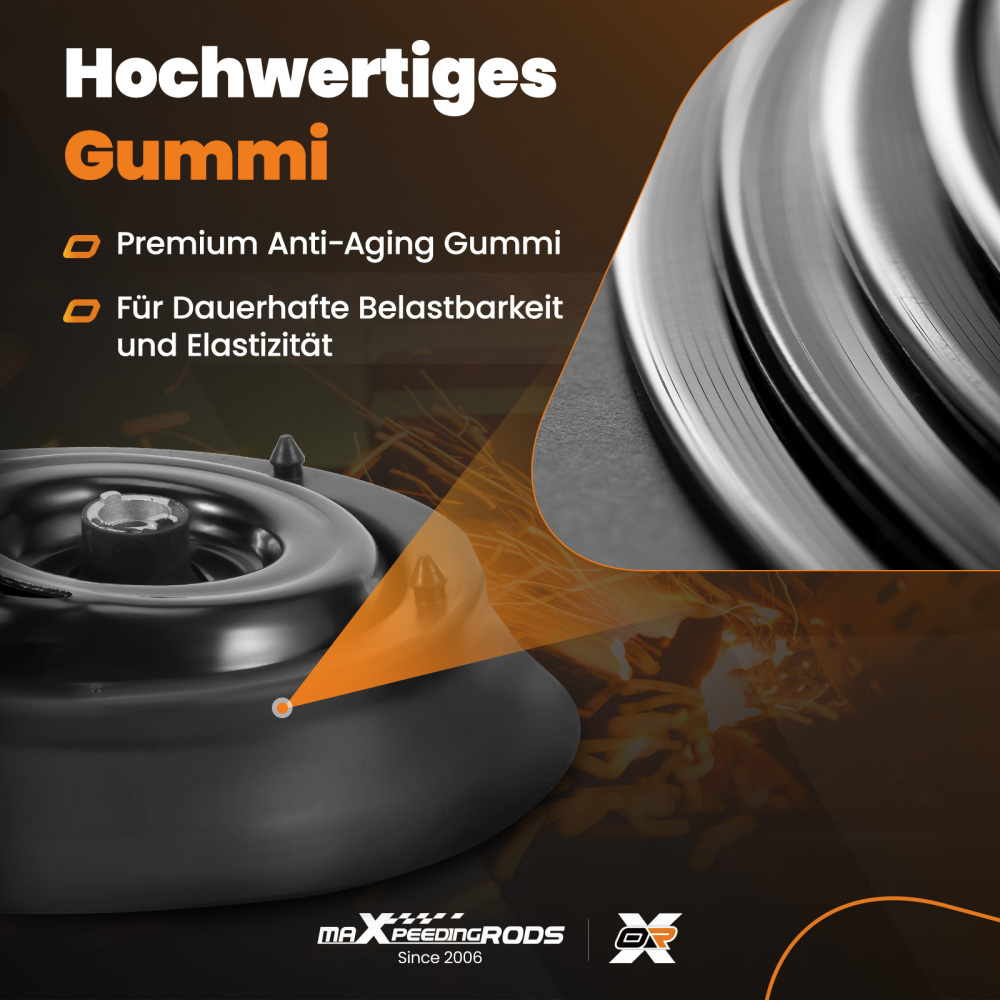 2x Cojinete Amortiguador Delantero compatible para Mercedes Clase CLC 2008-2011 2033200273