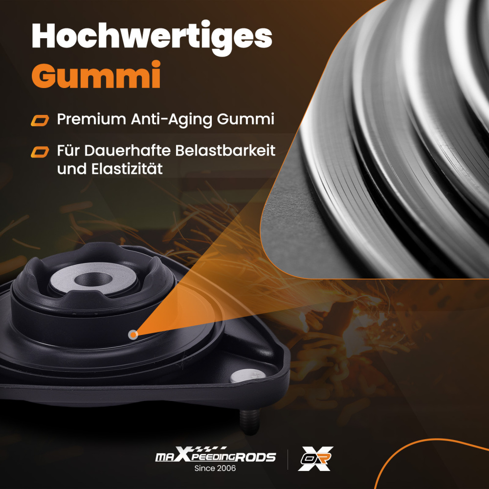 2x Montaje Amortiguador Delantero compatible para Porsche 911/Boxster 99634301804 Premium