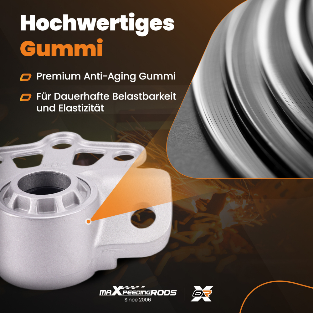 2x soportes traseros superiores compatible para Alfa Romeo Mito 2008-2018 compatible para Fiat Grande Punto