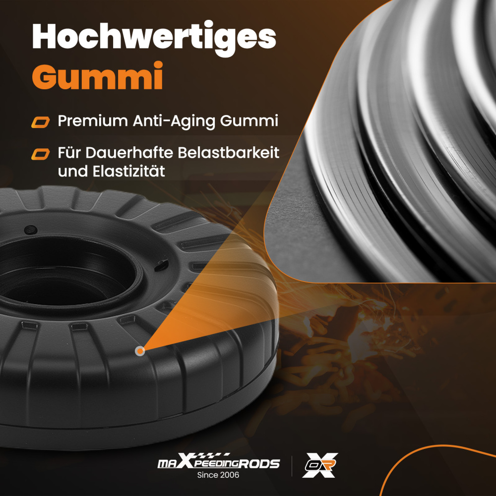 2x Cojinete De Cúpula Delantero compatible para Chevrolet Aveo Spark compatible para Opel Karl 2011-2025