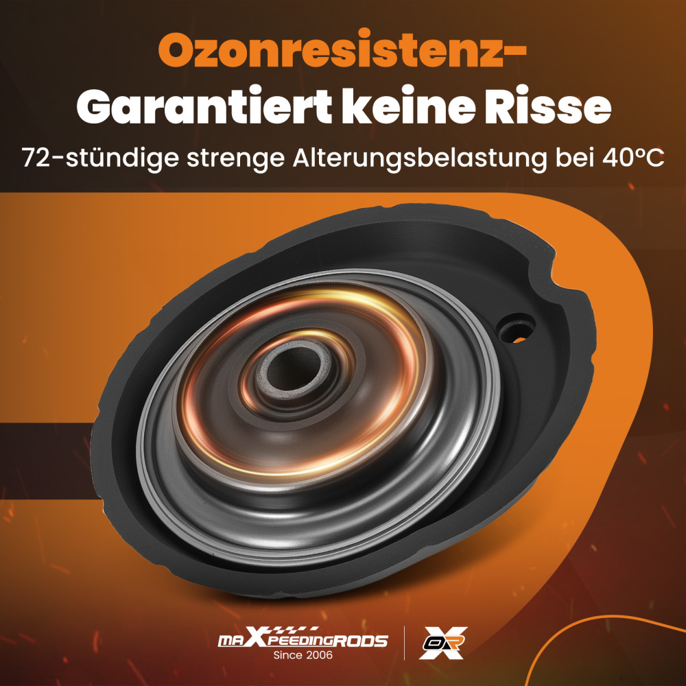 2x Cojinete Cúpula Delantero compatible para Citroen C3 C4 Cactus DS3 compatible para Peugeot 208 301