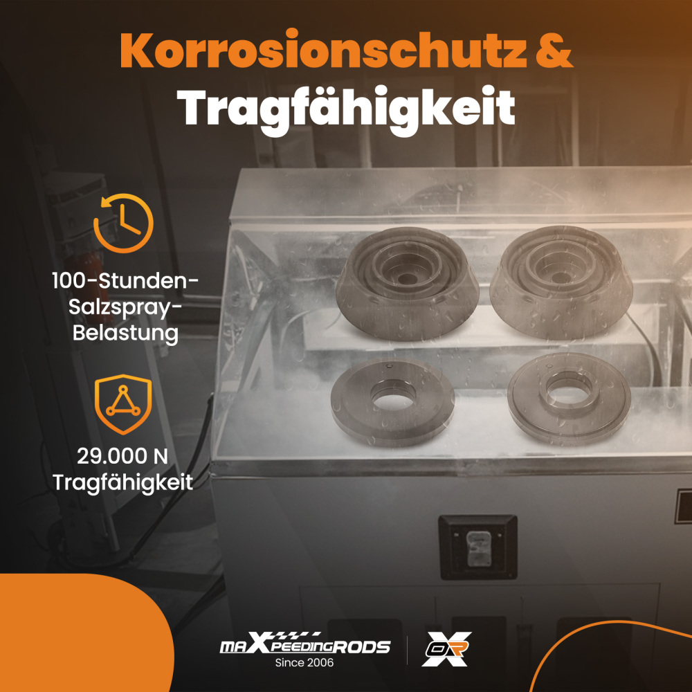 2x Cojinete de domo delantero compatible para Hyundai ix20 2010-2019 compatible para KIA Picanto 5461107000