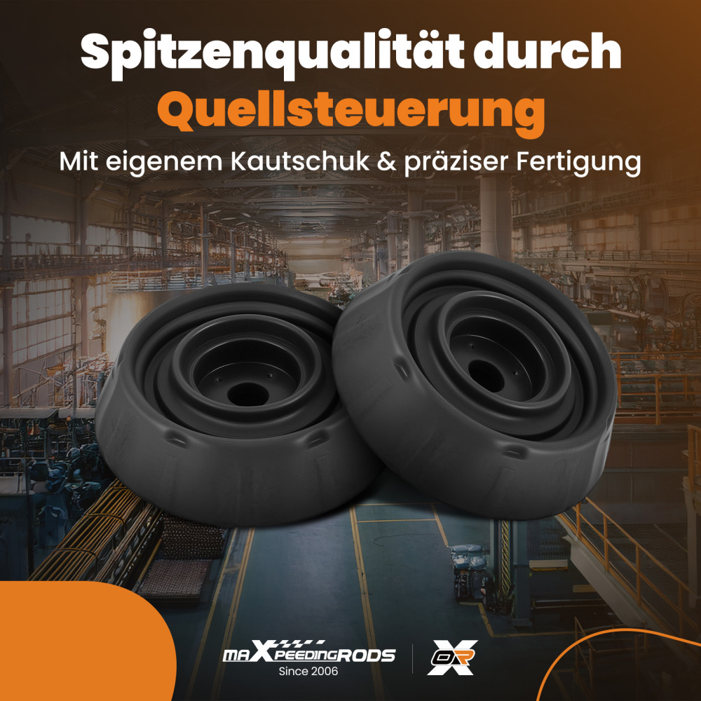 2x Cojinete de domo delantero compatible para Hyundai ix20 2010-2019 compatible para KIA Picanto 5461107000