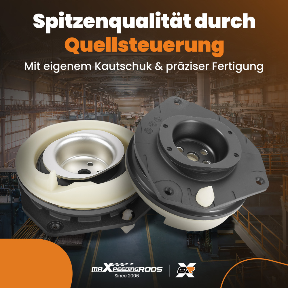 2x Cojinete Amortiguador Delantero compatible para Renault Scenic 2003-2011 7701207678