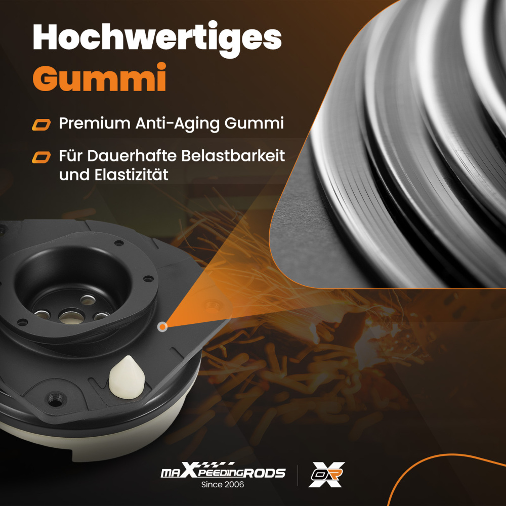 2x Cojinete Amortiguador Delantero compatible para Renault Scenic 2003-2011 7701207678