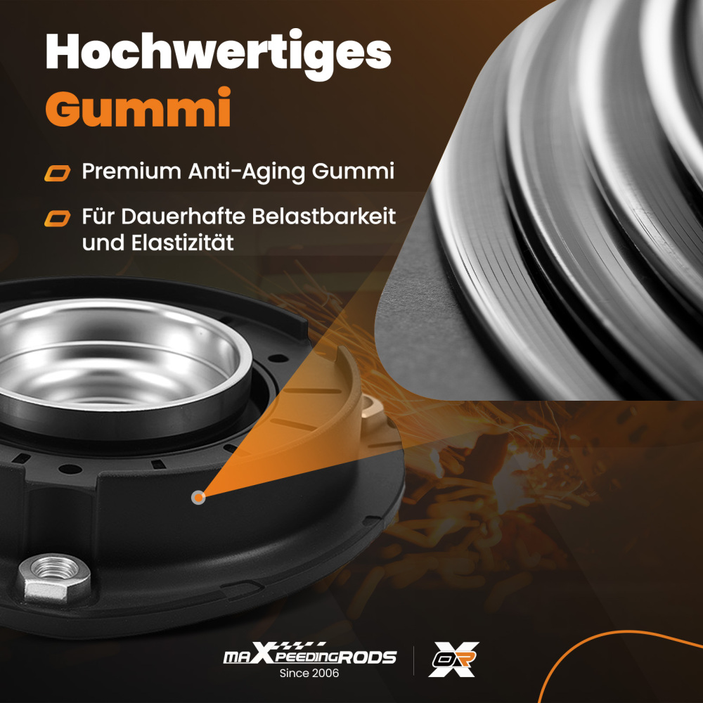 2x Cojinete Amortiguador Delantero compatible para Audi A3 compatible para Seat Leon 2012-2020 WHT005437