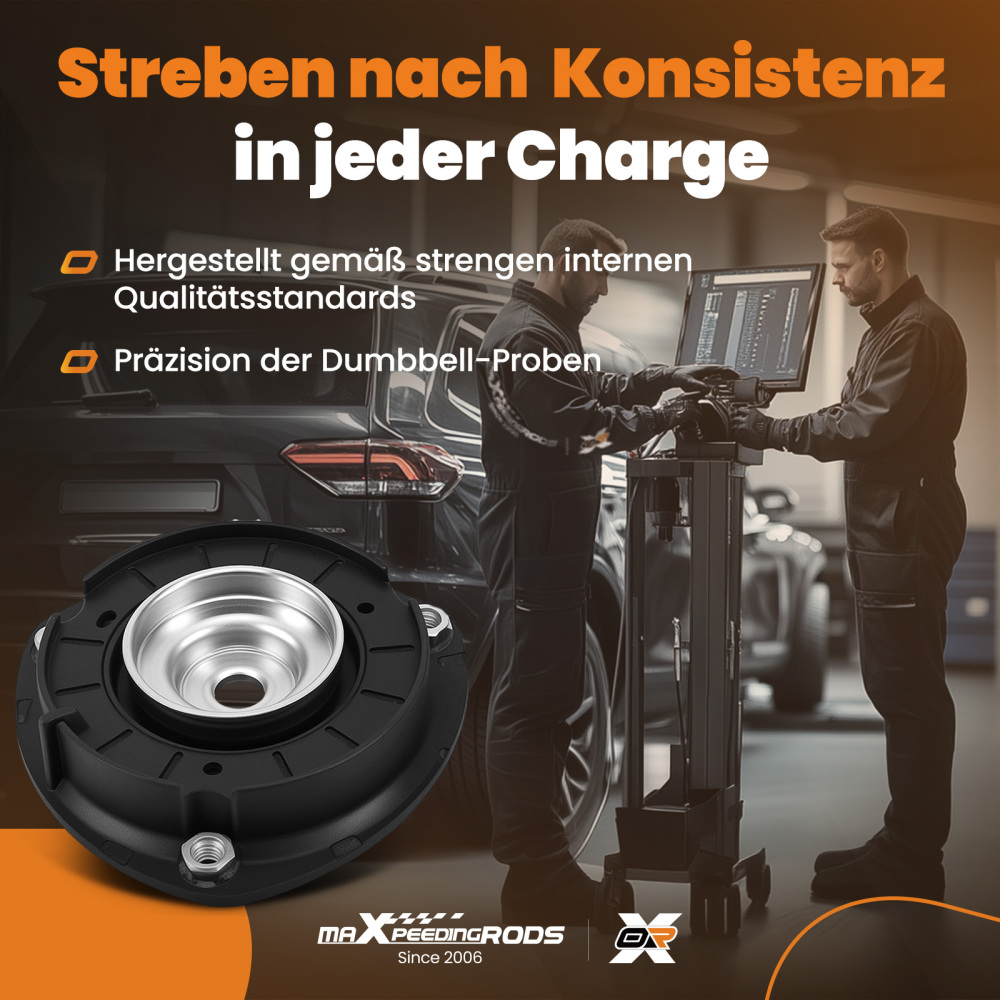 2x Cojinete Amortiguador Delantero compatible para Audi A3 compatible para Seat Leon 2012-2020 WHT005437