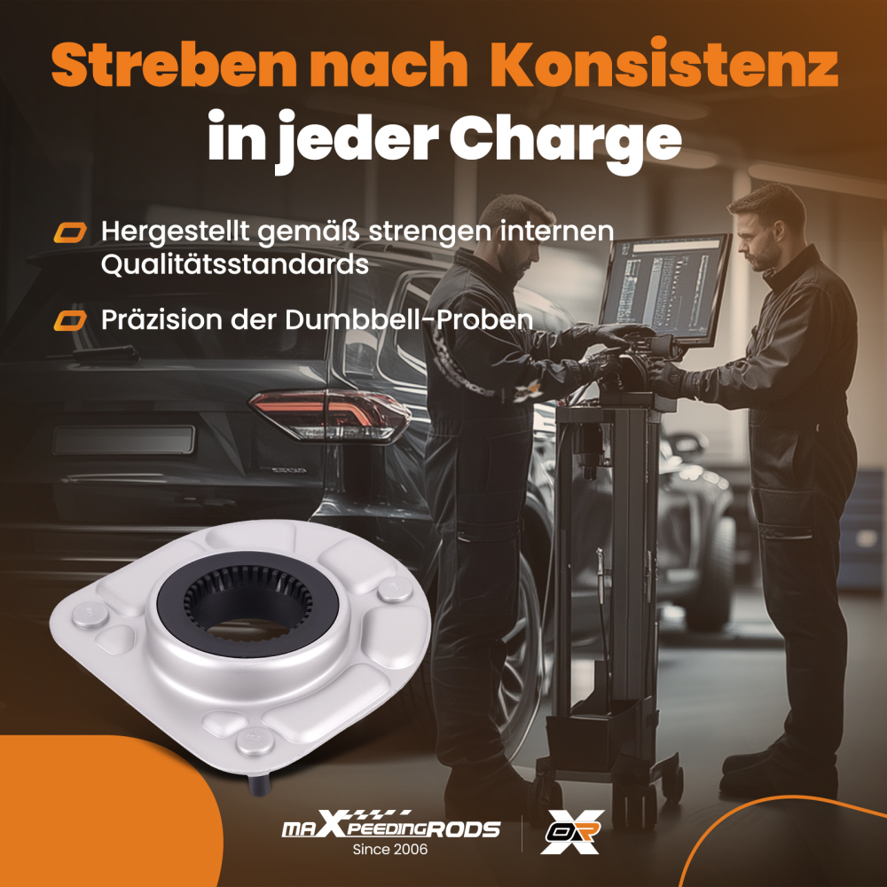 2x Cojinete Amortiguador Delantero compatible para Volvo S60/V70 2000-2010 30714968 8634457