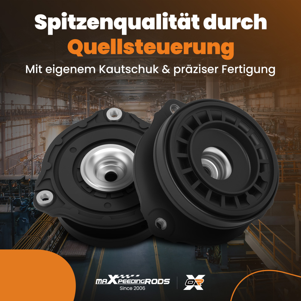 2x Cojinete Amortiguador compatible para FIAT 500X/Compatible para JEEP COMPASS 52017224 52042666