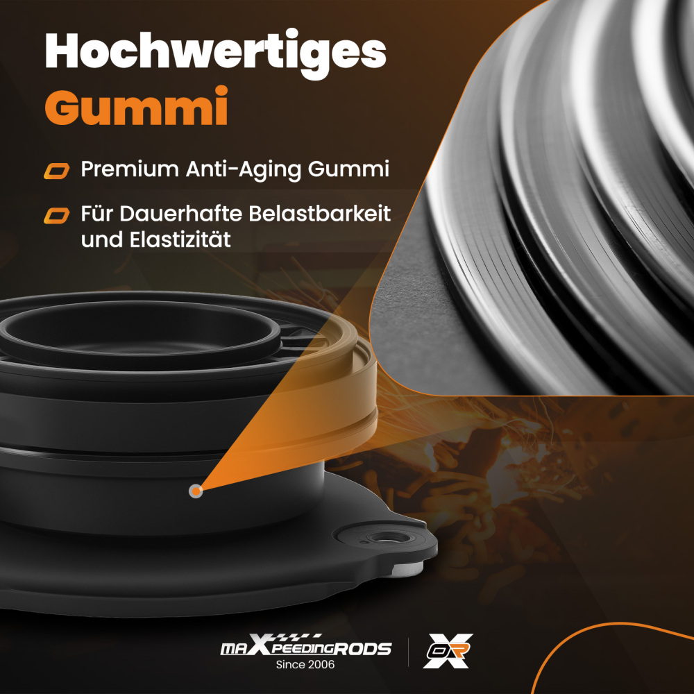 2x Cojinete Amortiguador compatible para FIAT 500X/Compatible para JEEP COMPASS 52017224 52042666