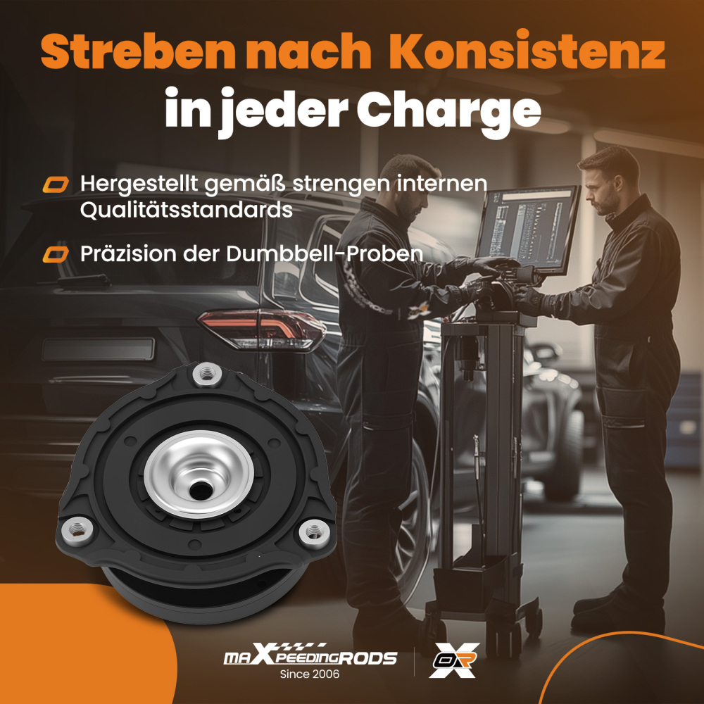 2x Cojinete Amortiguador compatible para FIAT 500X/Compatible para JEEP COMPASS 52017224 52042666