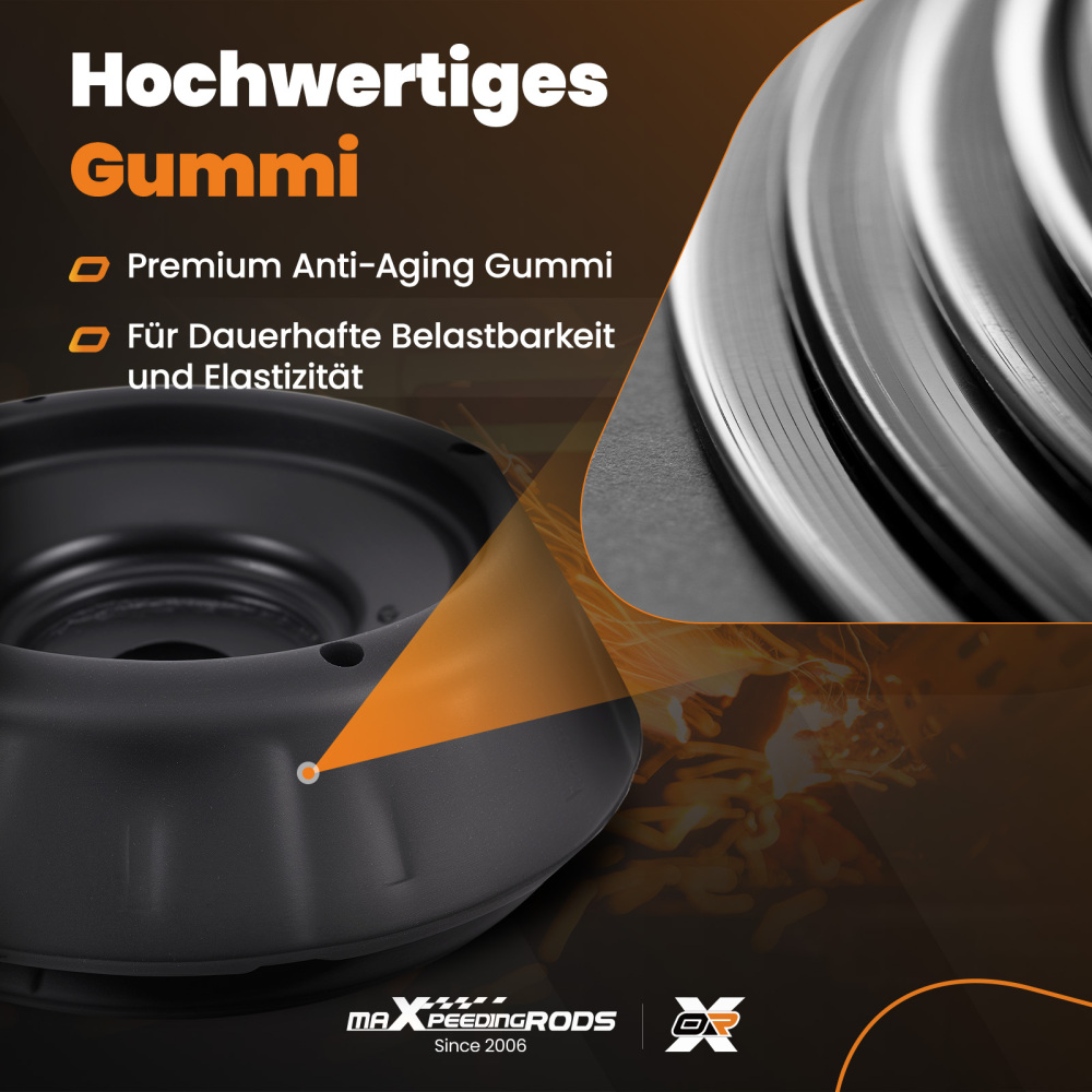 2x Amortiguador Montaje Superior compatible para KIA Rio Venga 2010-2019 54611-1J000