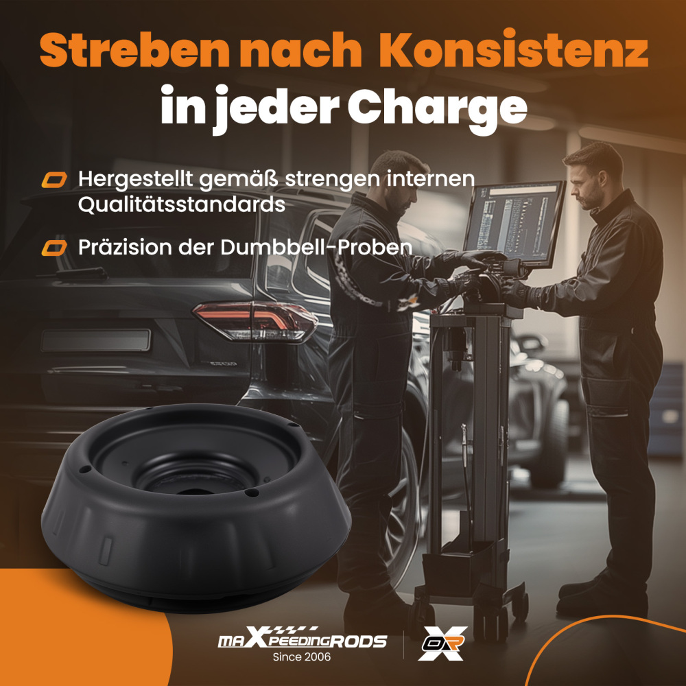 2x Amortiguador Montaje Superior compatible para KIA Rio Venga 2010-2019 54611-1J000