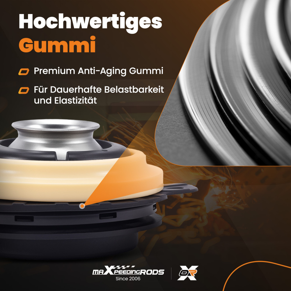 2x Cojinete Amortiguador compatible para Alfa Romeo Giulietta 2010-2020 51805868 50520155