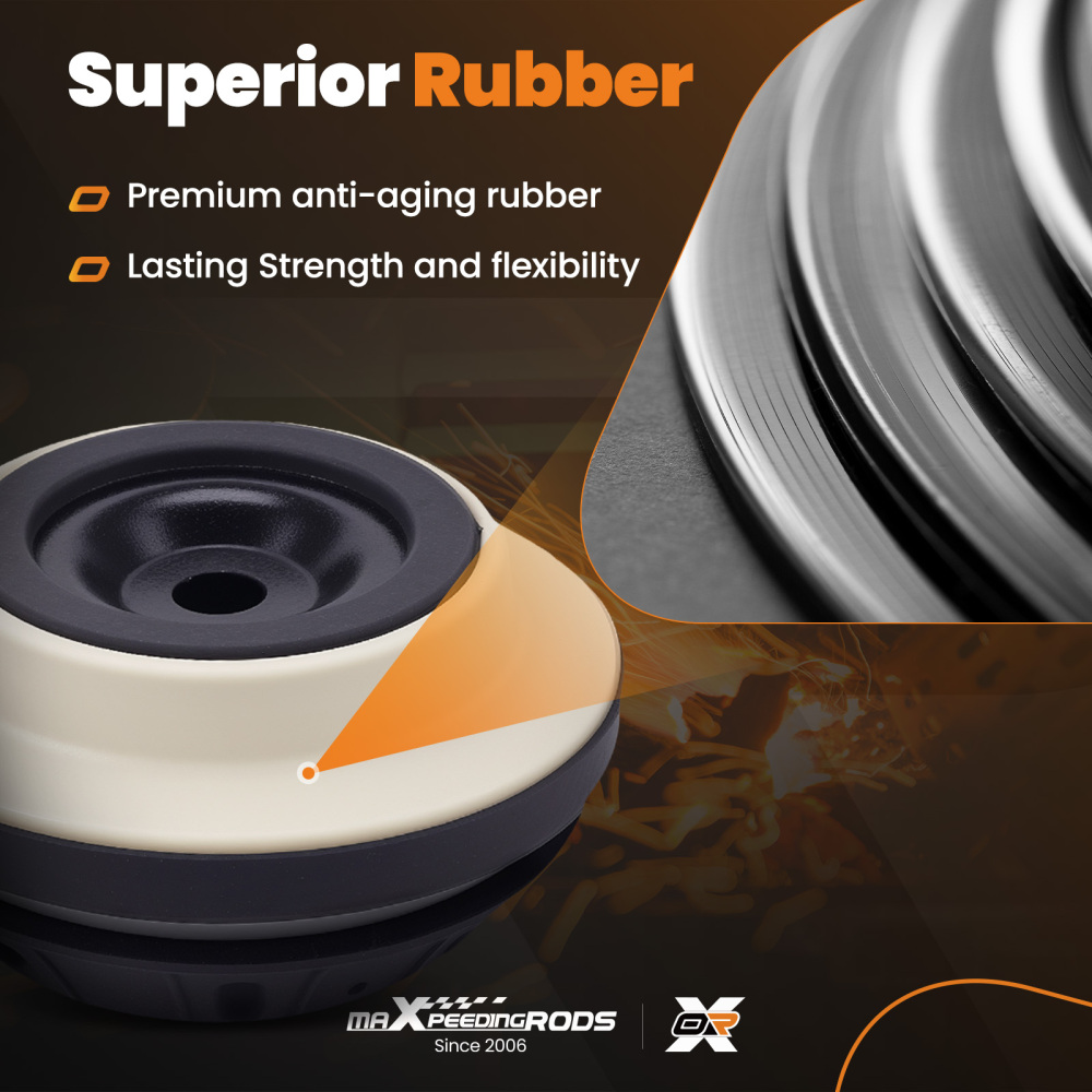 2x Casquillo Amortiguador Delantero compatible para LANCIA Ypsilon 2011-2021 51813225