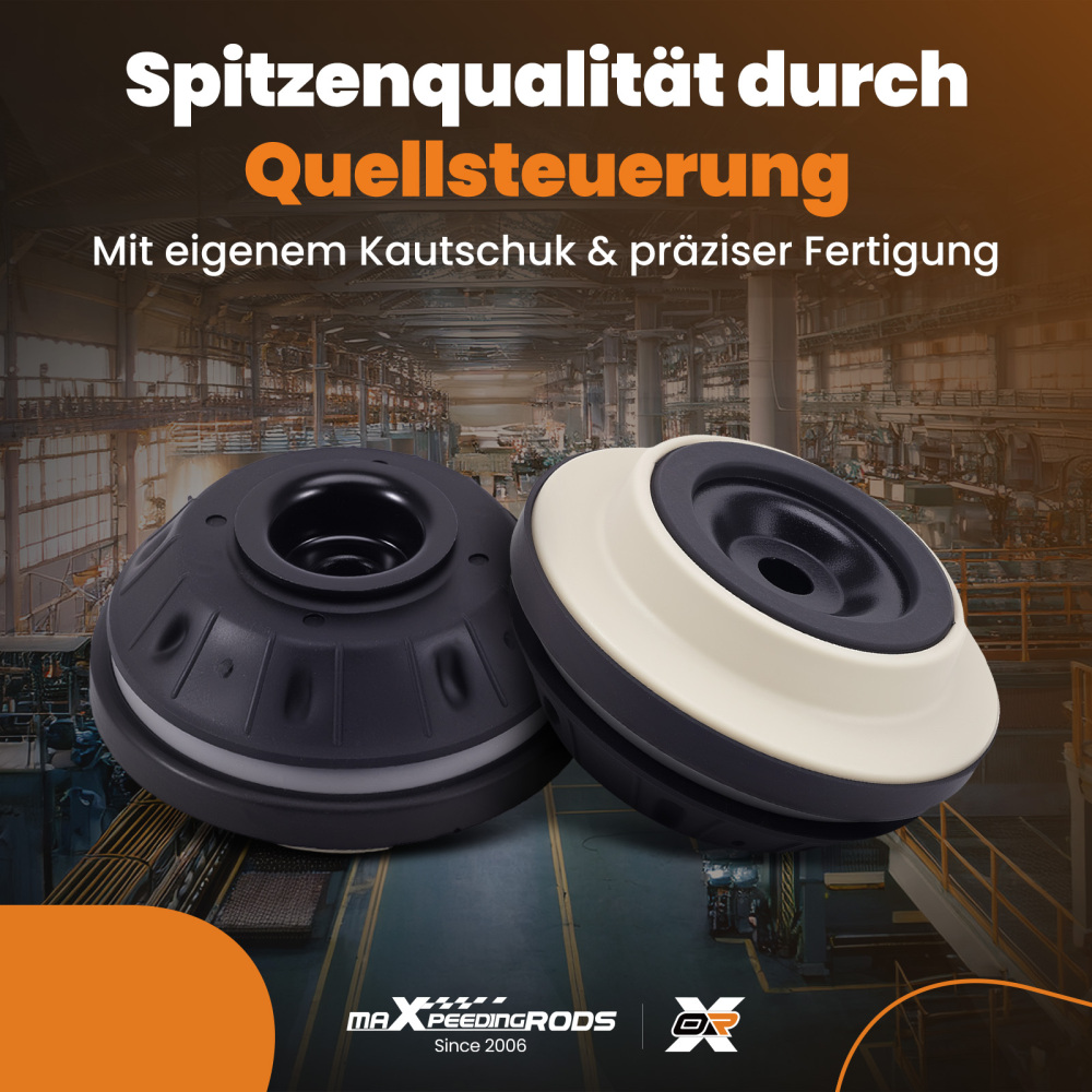 2x Casquillo Amortiguador Delantero compatible para LANCIA Ypsilon 2011-2021 51813225