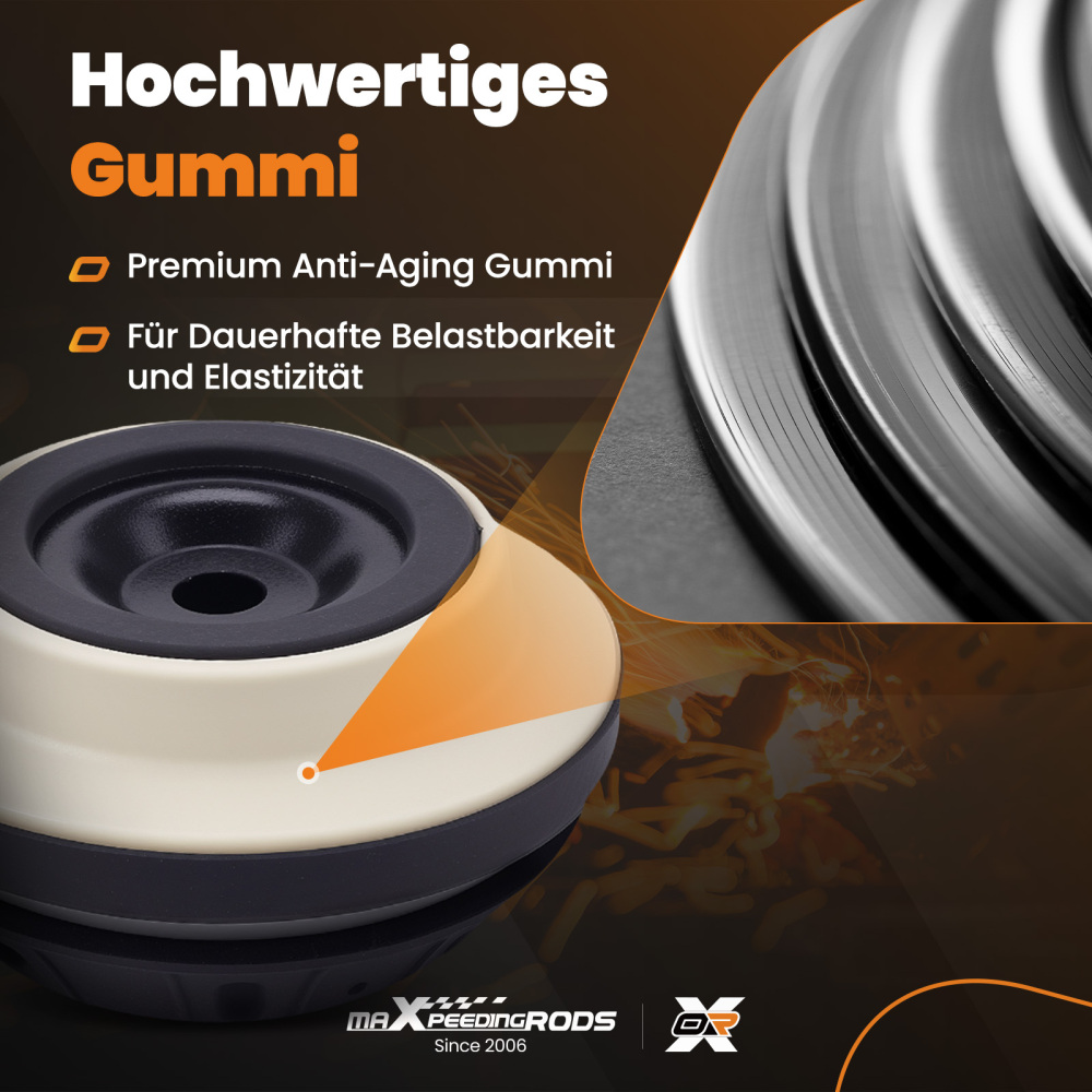 2x Casquillo Amortiguador Delantero compatible para LANCIA Ypsilon 2011-2021 51813225